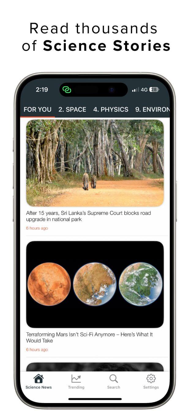 science news app